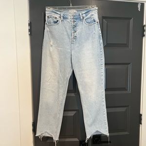 Abercrombie curve love ankle straight ultra high rise 28/6